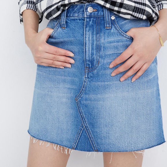 Madewell A-Line Mini Denim Skirt - Picture 6 of 6